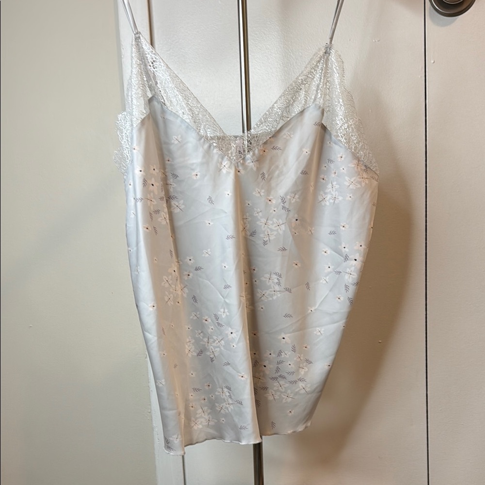Victoria's Secret White Lace Trim Cami